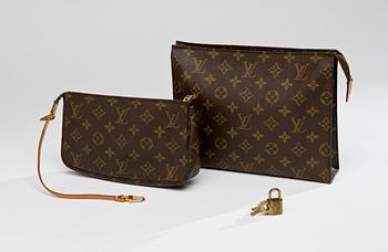 NECESSÄR, SMINKVÄSKA och LÅS, Louis Vuitton.