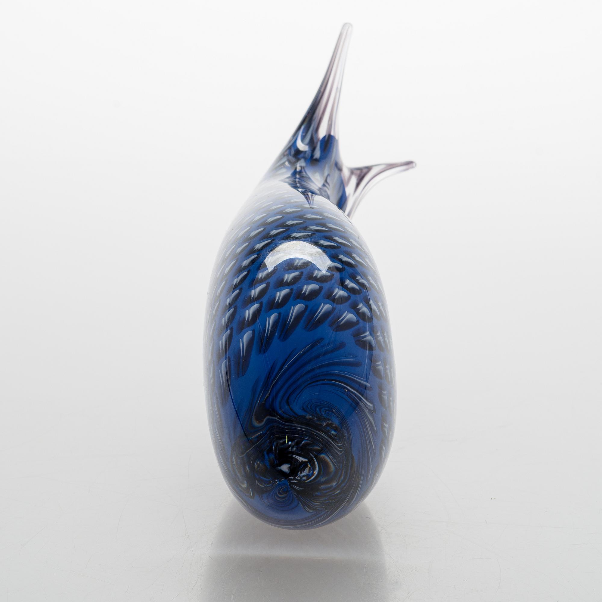 Skulptur, glas, signerad, formgivare Hanne Dreutler, glasblåsare Arthur Zirnsack, Studio Åhus 2002.