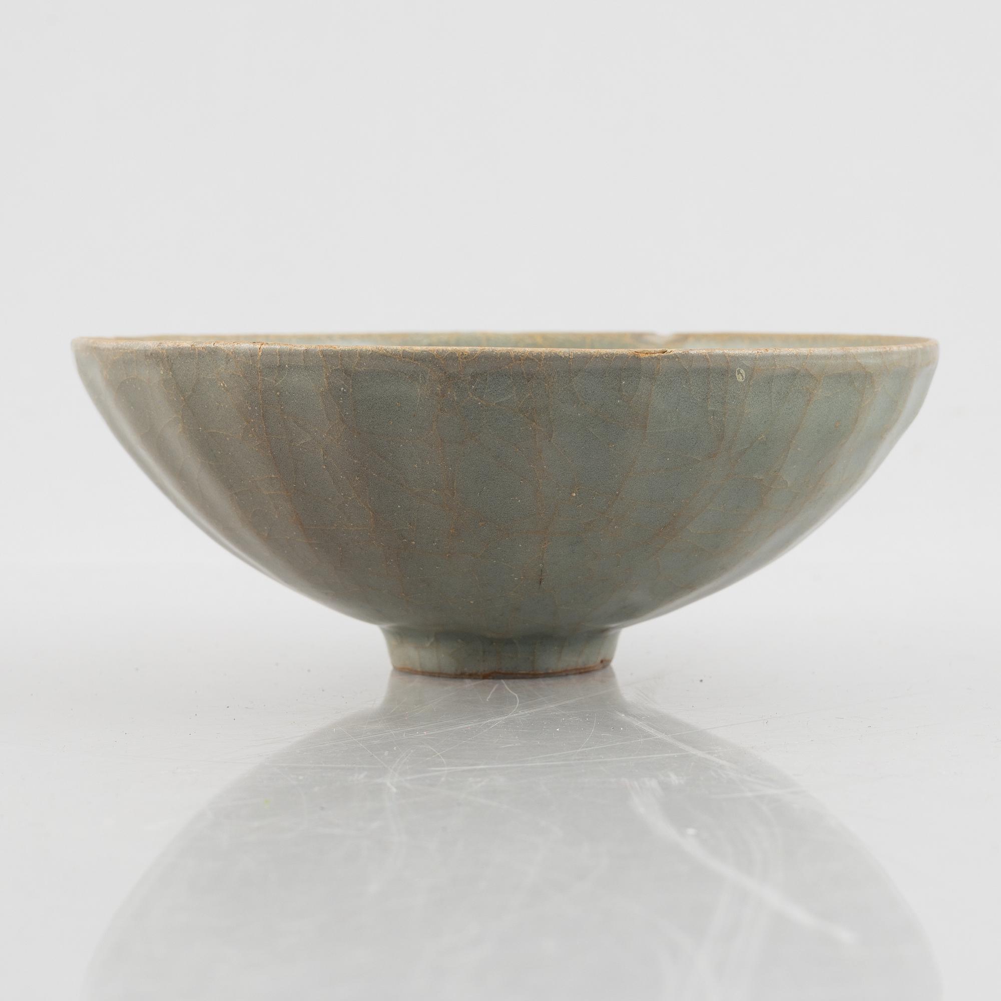 A celadon bowl, Joseon dynasty or possibly Yuan.