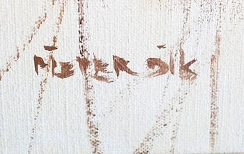 PIETER DIK, olja på duk, signerad.