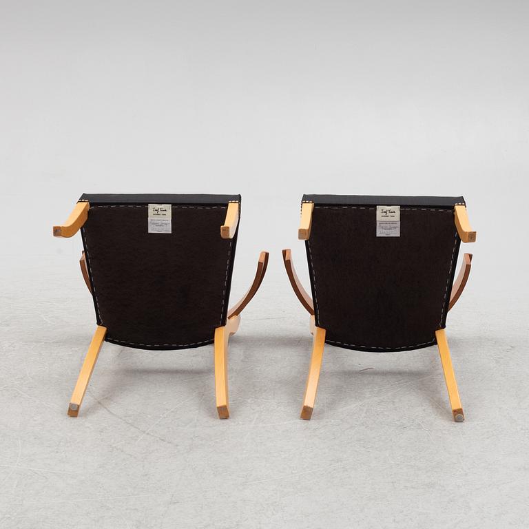 Josef Frank, a set of 4 Klismos chairs, model B 300, Firma Svenskt Tenn, Sweden, 2012.