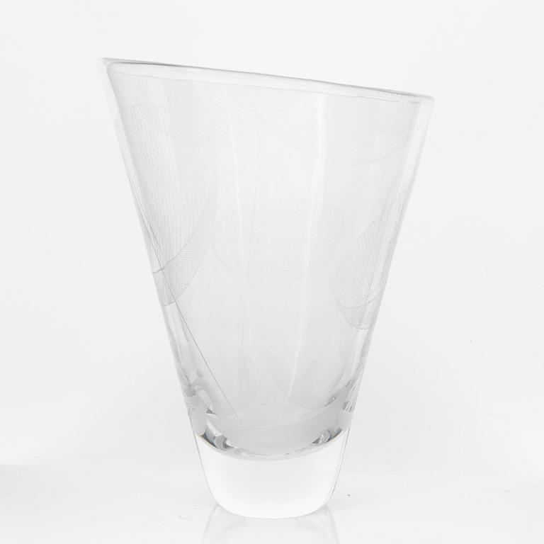 Vicke Lindstrand, a glass vase, Kosta, Sweden, 1950's/60's.