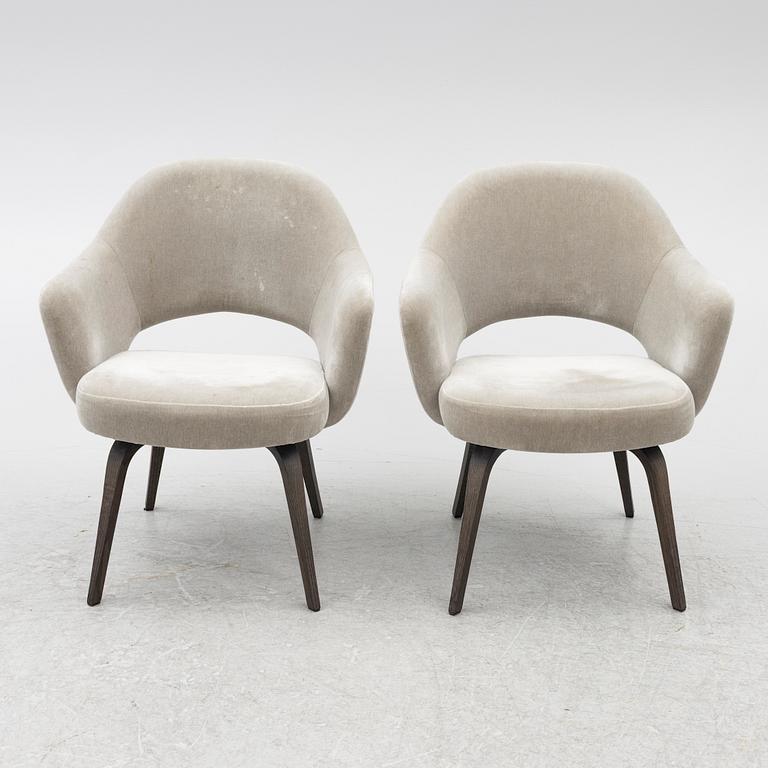 Eero Saarinen, chairs, a pair, "Executive Side Chair", Knoll, 21st century.