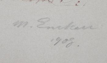MAGNUS ENCKELL, litografi, signerad och daterad 1908.