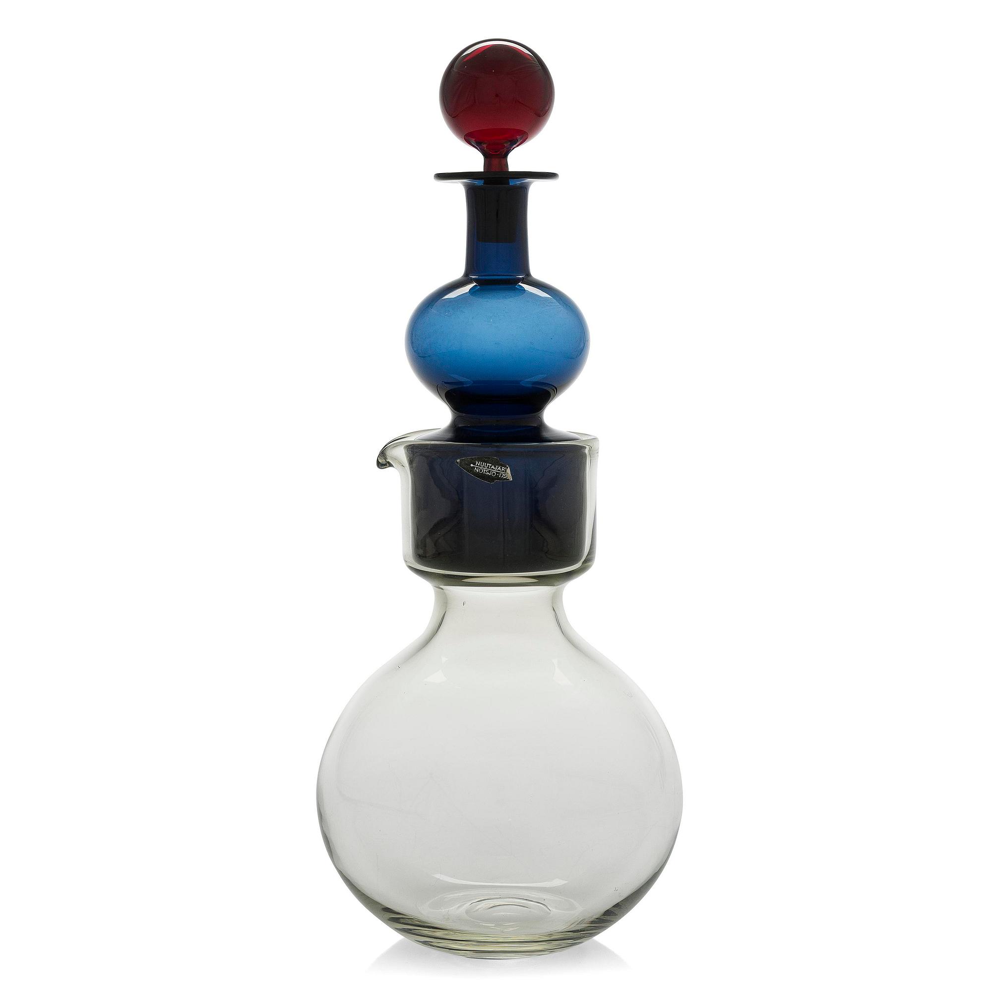 Kaj Franck, a decanter 'The Bells of Kremlin', signed K. Franck, Nuutajärvi, Notsjö -60.