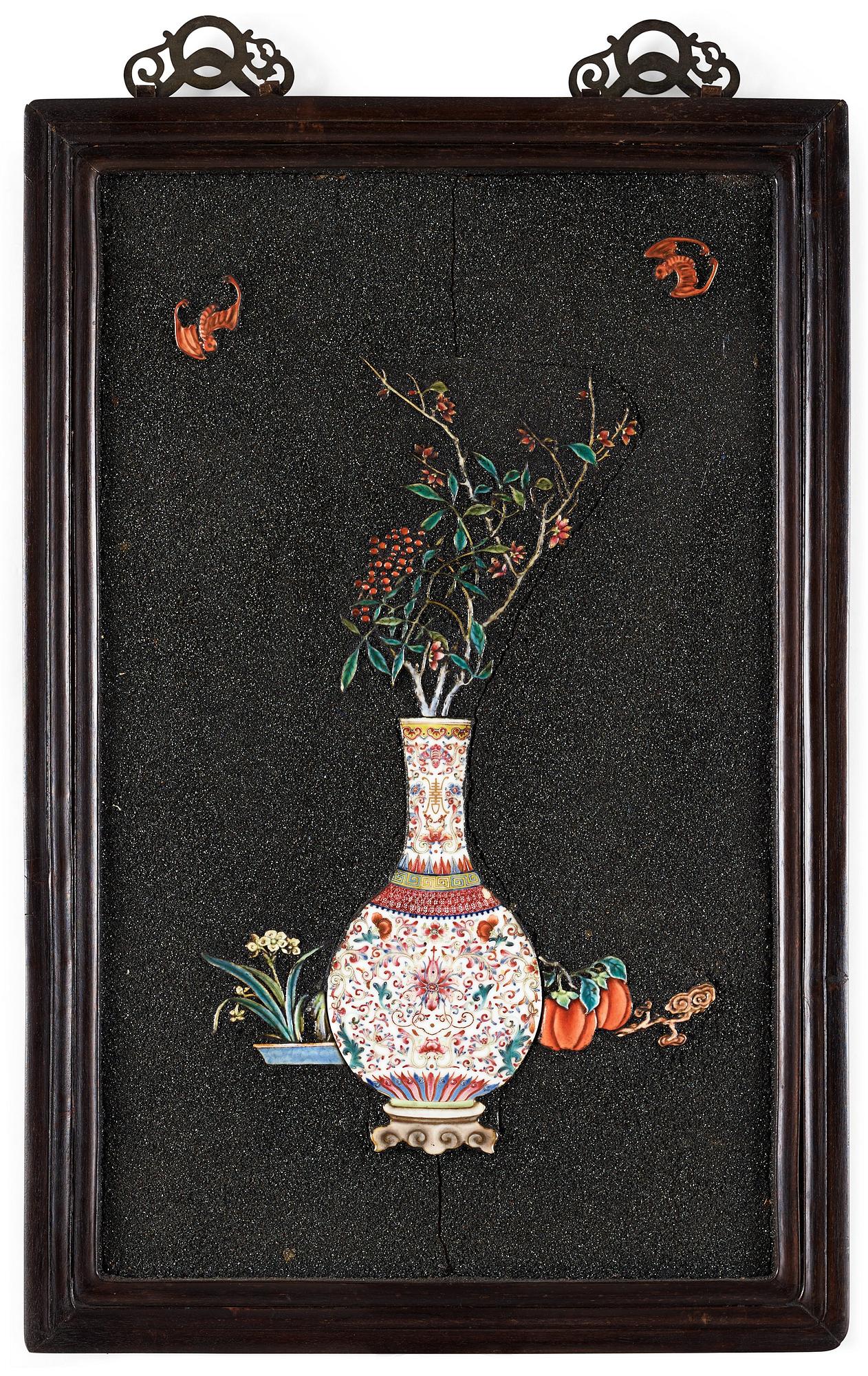 A porcelain placque, early 20th Century.