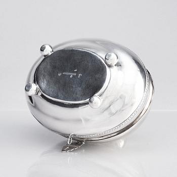 Sockerskrin med lock, silver, Nürnberg 1787-1791, icke identifierad mästare.