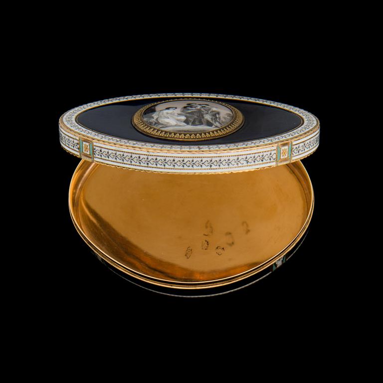 NUUSKARASIA, kultaa, Sveitsi noni 1800, tunistamaton kultaseppä FJ.