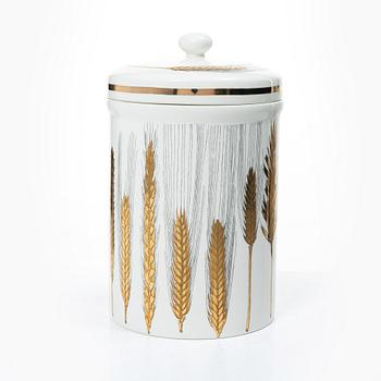 Piero Fornasetti, Burk med lock, Märkt Fornasetti, Milano, Italien 1900-talets andra hälft.