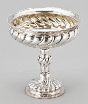 SKÅL PÅ FOT, silver, svenska importstämplar. 1900-talets första hälft. Vikt ca 500 gram.