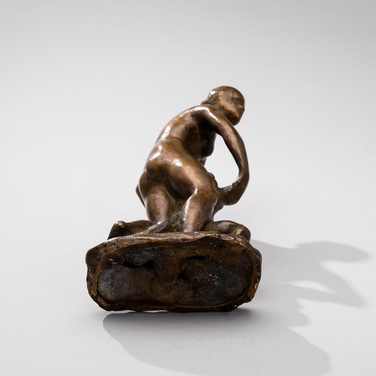 EMIL WIKSTRÖM, bronsskulptur, Wikström museets eftergjutning, signerad och numrerad 4/30.