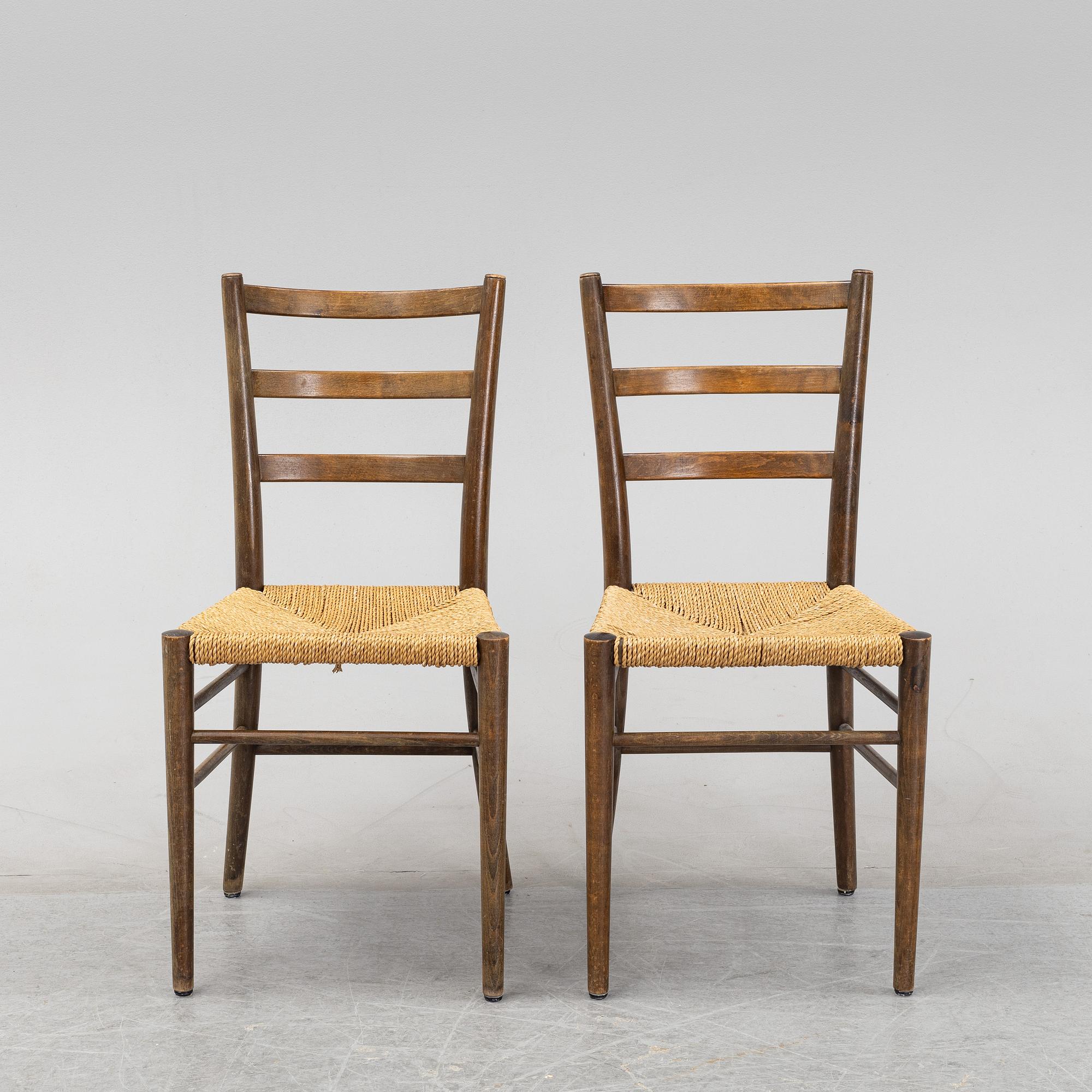 Stolar, 6 st, Gemla, Diö, 1930/40-tal.