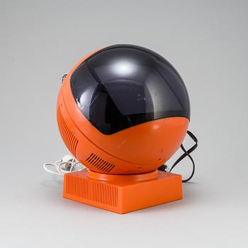 A 1970/80s 'Videosphere Space helmet', television by JVC.