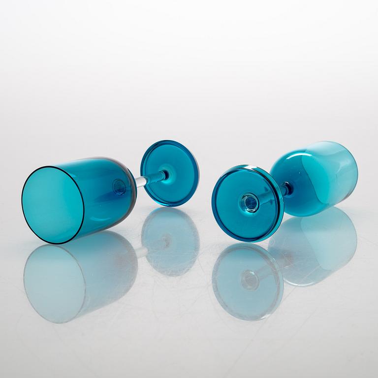 Nanny Still, lasiston osia, 12 kpl, "Harlekiini", Riihimäen Lasi Oy.