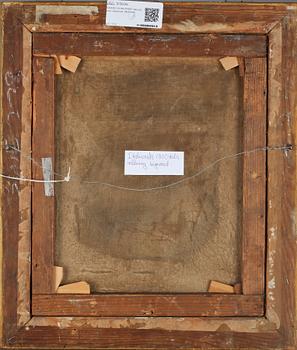 OKÄND KONSTNÄR, olja på duk, signerad, 1800-tal.