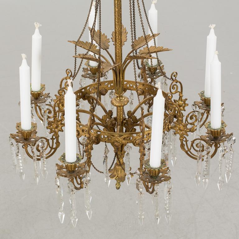 A chandelier around 1900.