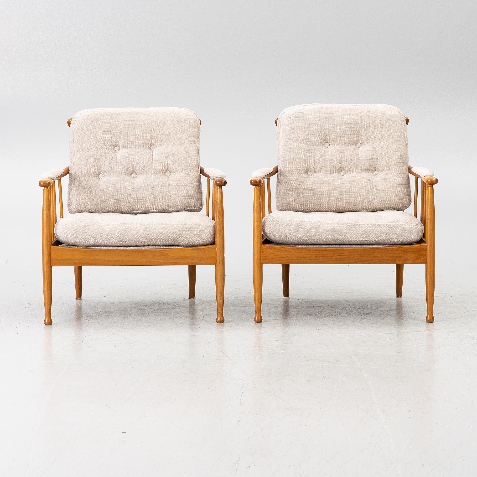 Kerstin Hörlin-Holmquist, A pair of armchairs, 'Skrindan', OPE möbler.
