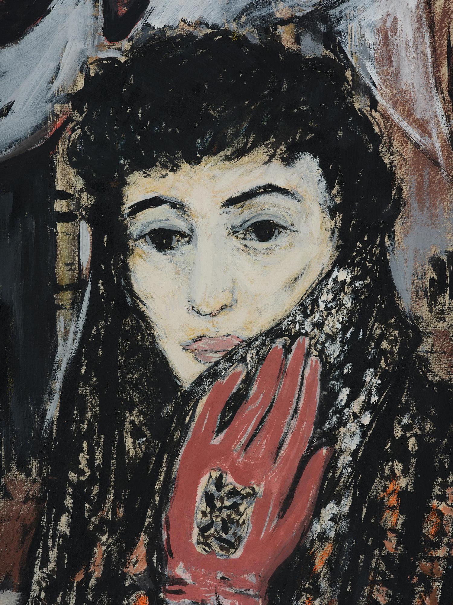 Endel Kõks, Lady with Birds.