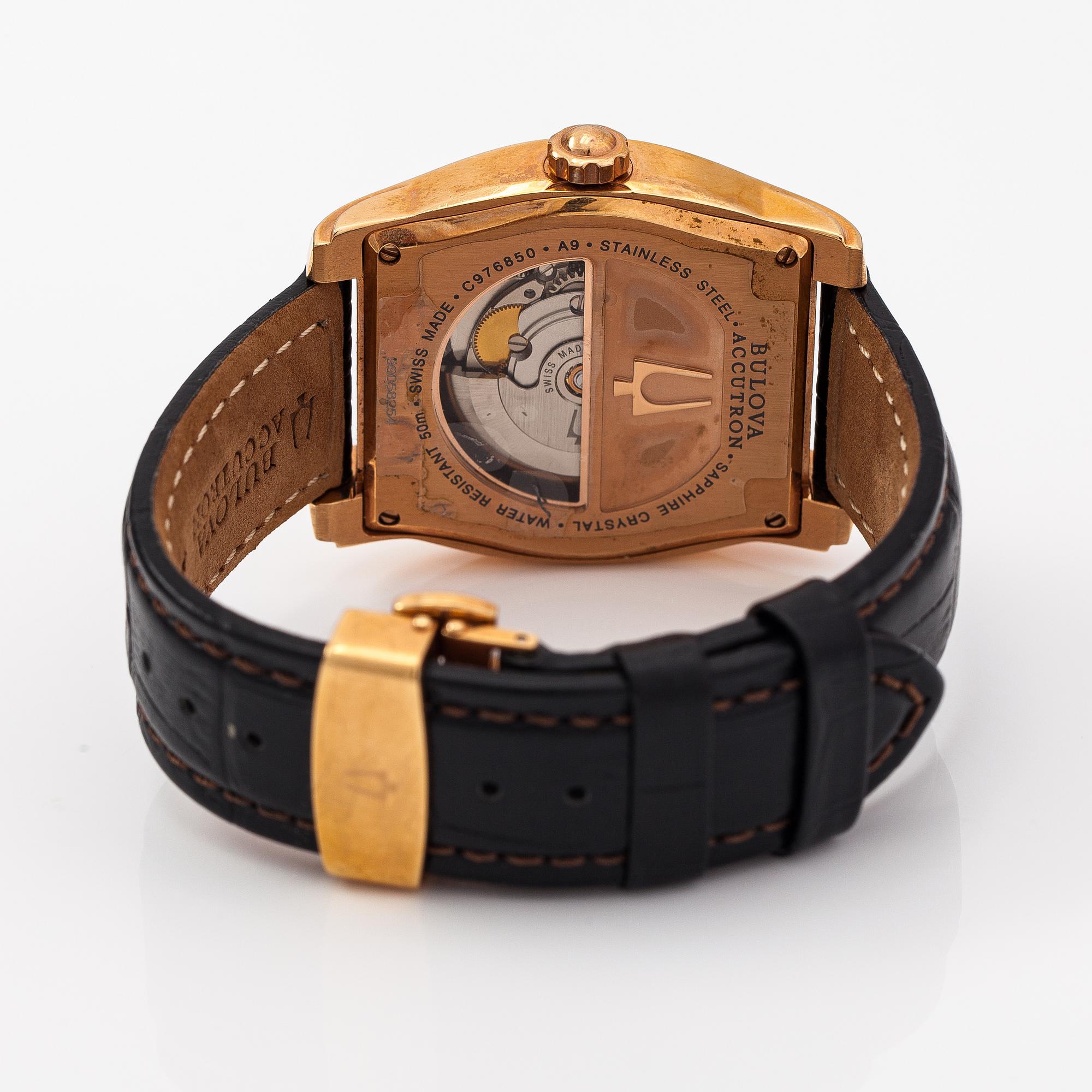 Bulova, Accutron, wristwatch, 39 mm.