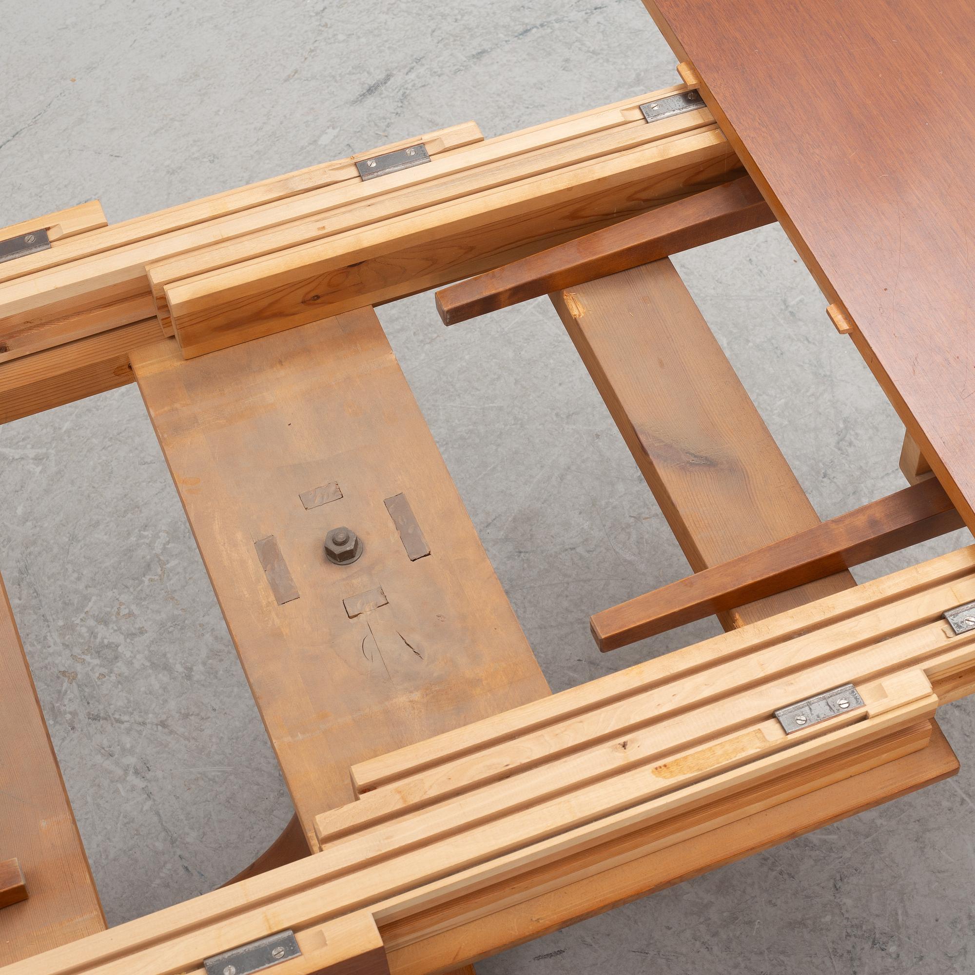 Josef Frank, a model 771 dining table, Firma Svenskt Tenn, Sweden, before 1985.