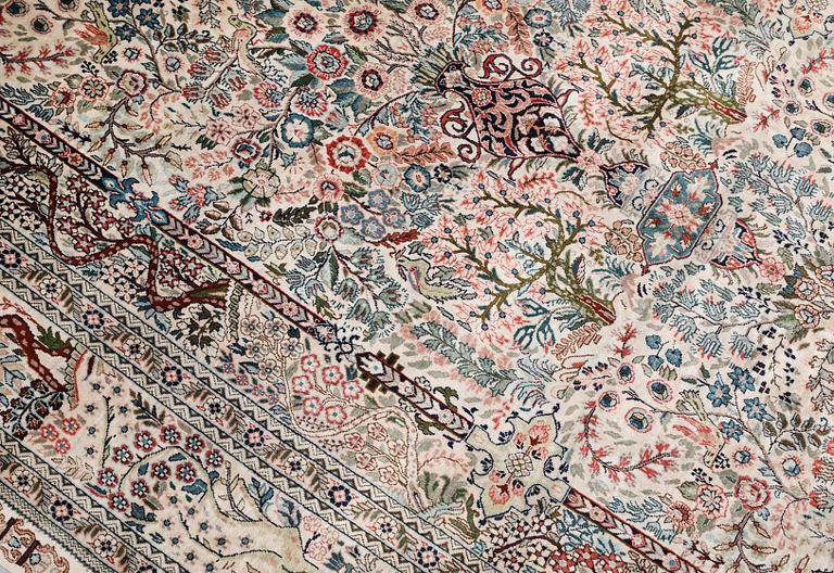 Matta, silke, orientalisk, ca 184 x 116 cm.