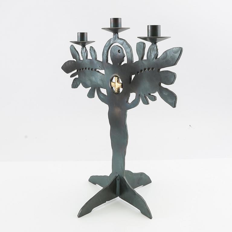 Bertil Vallien, candelabra, Boda Smide, late 20th century.