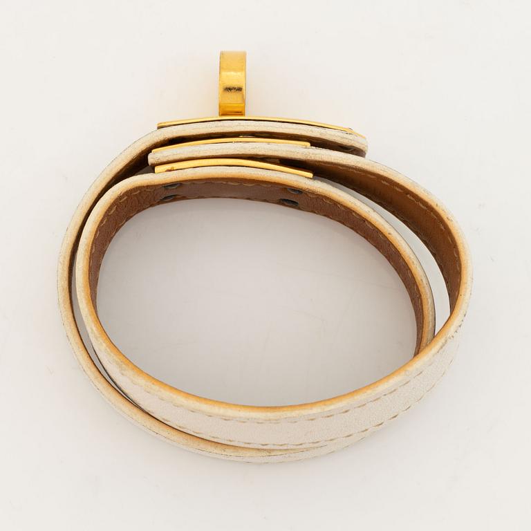 Hermès, a lether bracelet, "Kelly".