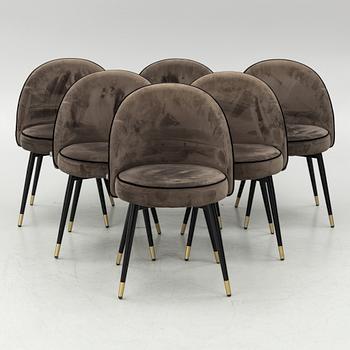 Six 'Cooper' chairs, Eichholtz, contemporary.