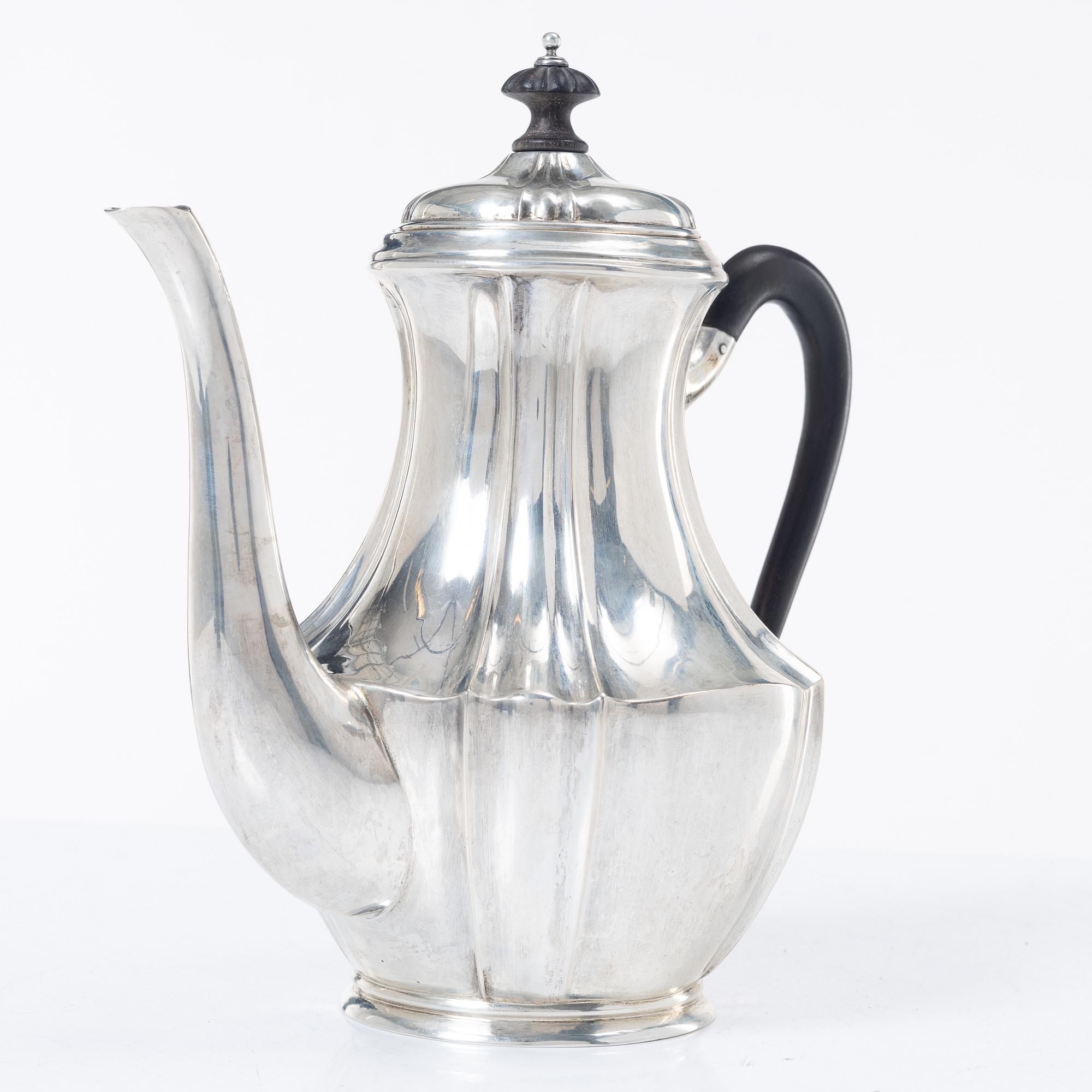 Coffee pot, silver, 1919.