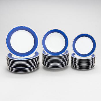 Sigvard Bernadotte, a 36-piece 'Christineholm"/"Marianne' porcelain tableware set, 2000.