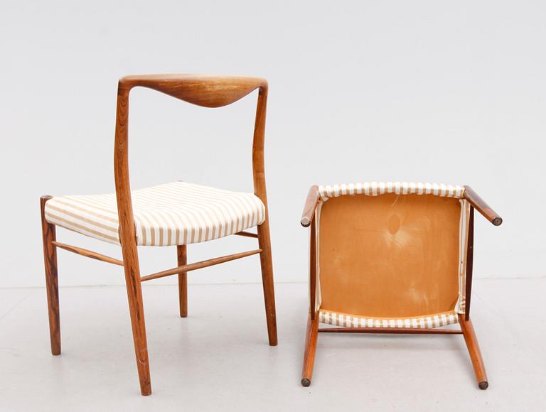 STOLAR, 7 st (3+4), design Kaj Lyngfeldt Larsen, 1960-tal.