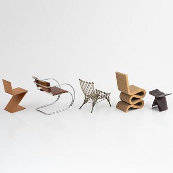 Miniatyrer, 5 st, Vitra Design Museum.