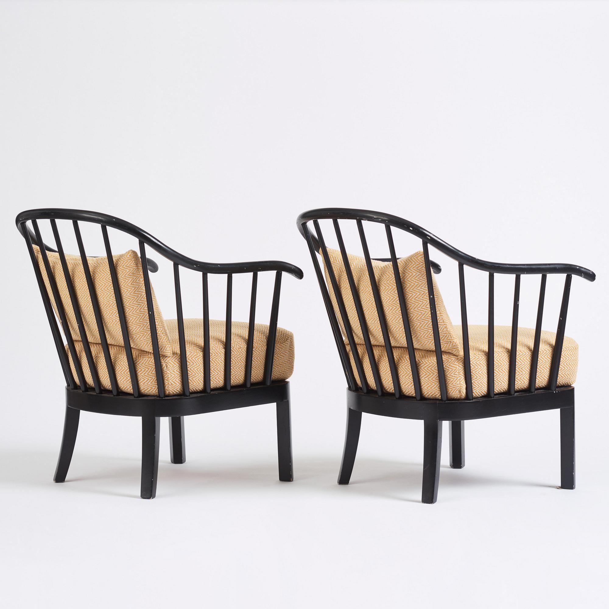 Otto Schulz, a pair of armchairs, Boet, Gothenburg 1930s-40s.