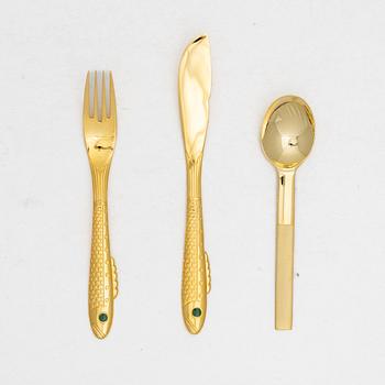 Gunnar Cyrén, 18 pieces of 'Nobel' cutlery, Yamaskai/Gense.