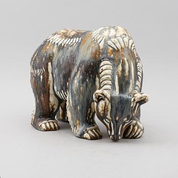 FIGUR, stengods, Gunnar Nylund, Rörstrand, monogramsignerad.