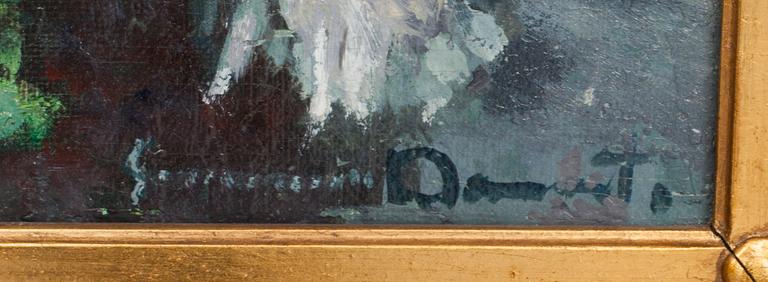 SUZANNE DEMAREST, olja på duk, signerad.