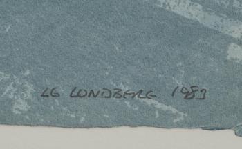 LG LUNDBERG, färglitografi, sign och daterad 1983, numr 8/90.