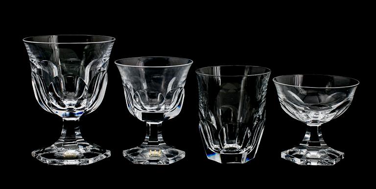 SERVISGLAS, 42 del, kristall, "Bergh", Elis Bergh, Kosta, 1900-talets mitt.