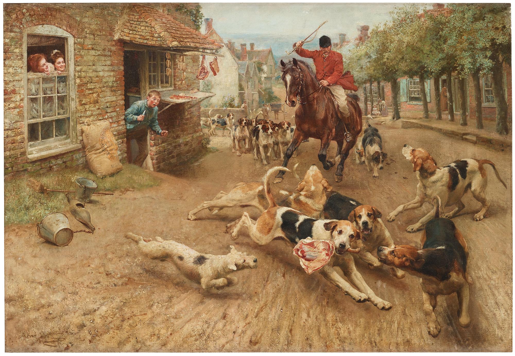 Alfred William Strutt, The Fox Hunt - the theft.