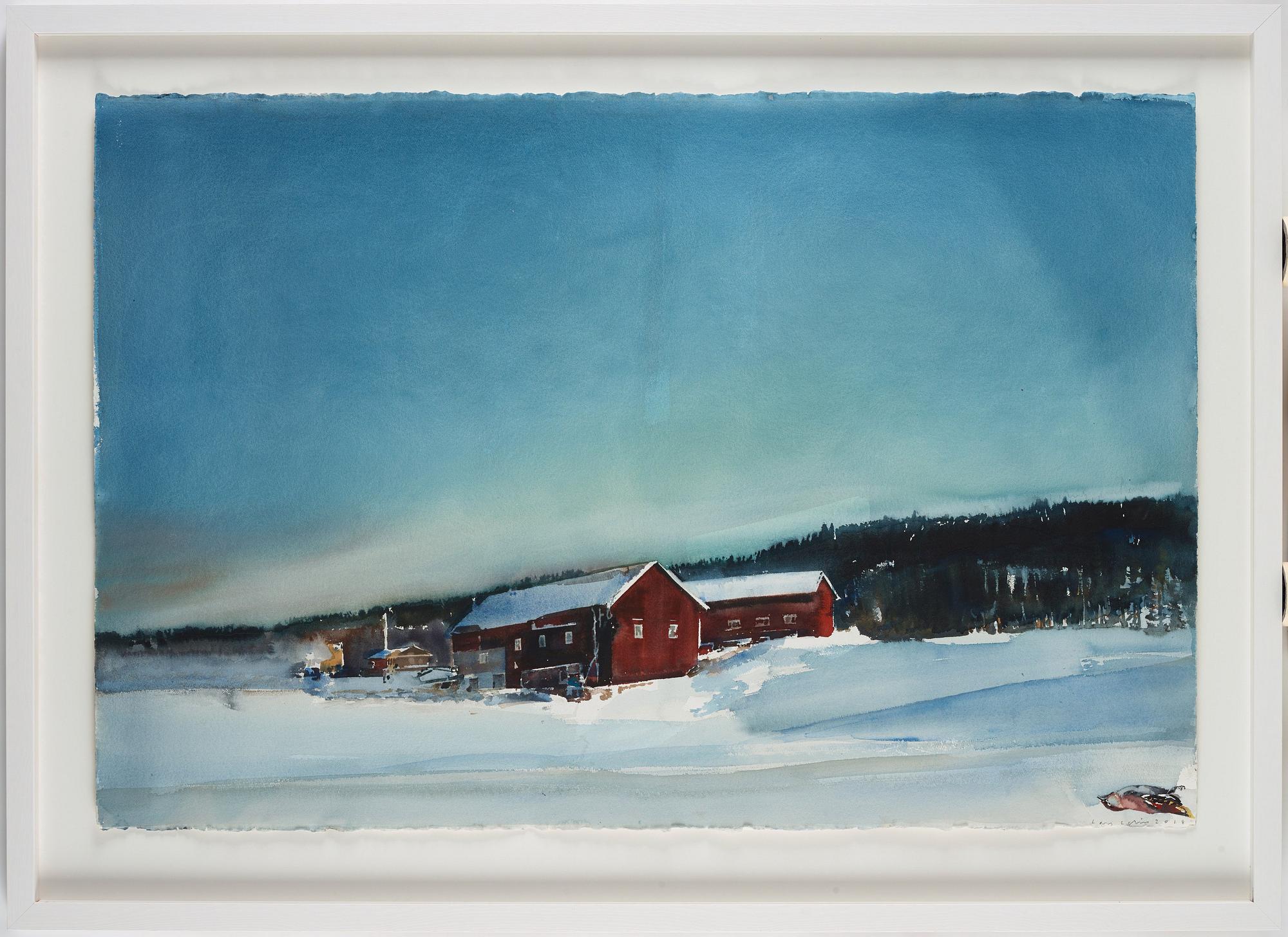 Lars Lerin, "Åt Fensbol i februari".