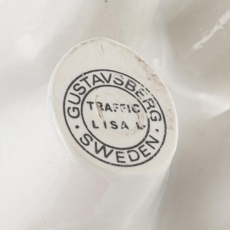 Lisa Larson, skulptur, stengods, ur serien "Traffic", Gustavsberg 1970-73.