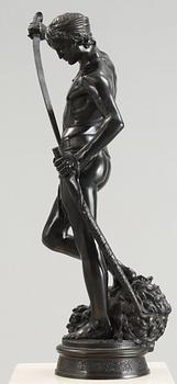 Jean Antonin Marius Mercié, "David vainqueur" (= The winner David).