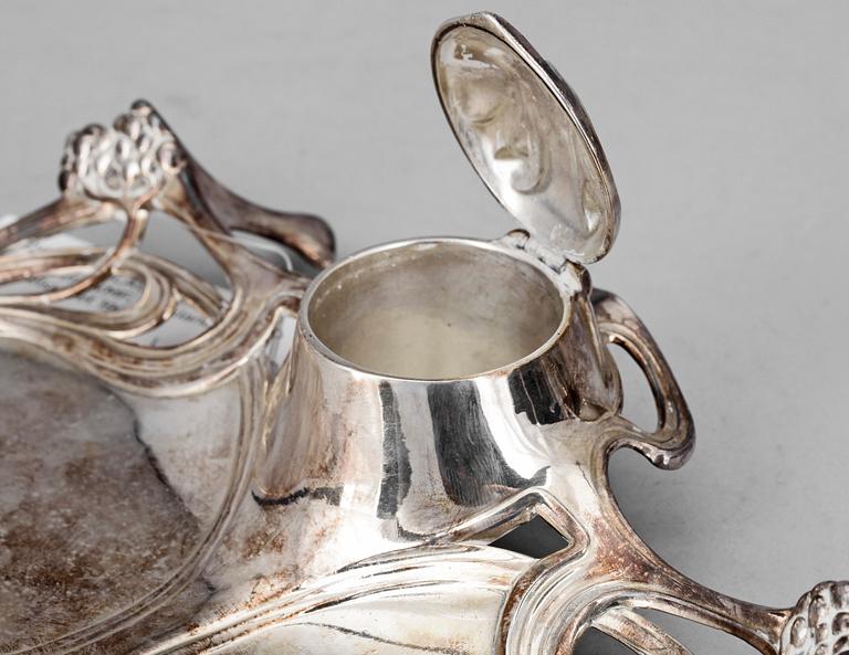 BLÄCKHORNSSTÄLL, nysilver, WMF, Tyskland sekelskiftet 1900.