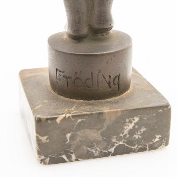 Jonas Fröding, Sculpture, Boy with Flower.