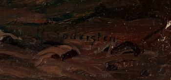 HERMAN SÖDERSTEN, olja på duk, signerad.