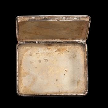 SNUSDOSA, silver med niello, Ryssland, Dimitri Kolesnikov Moskva 1822.