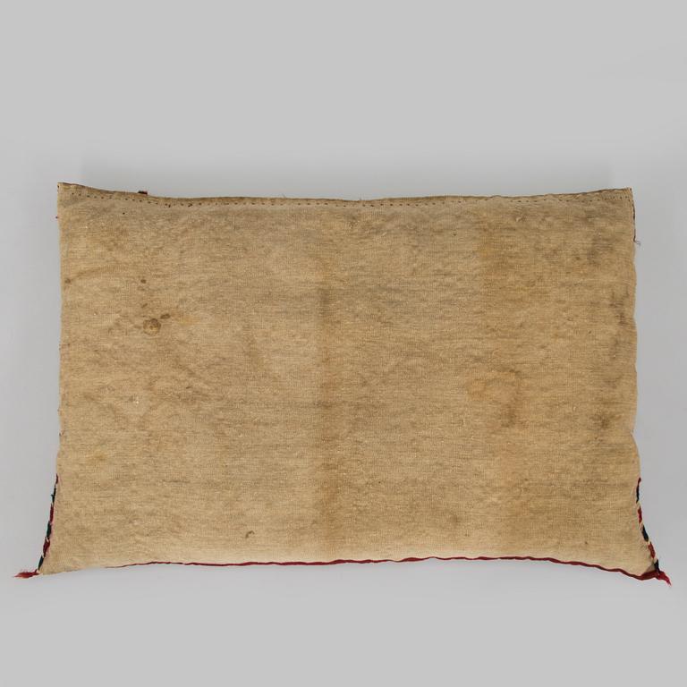 Two presumably antique Turkmenistan Yomud cushions/bag fronts.