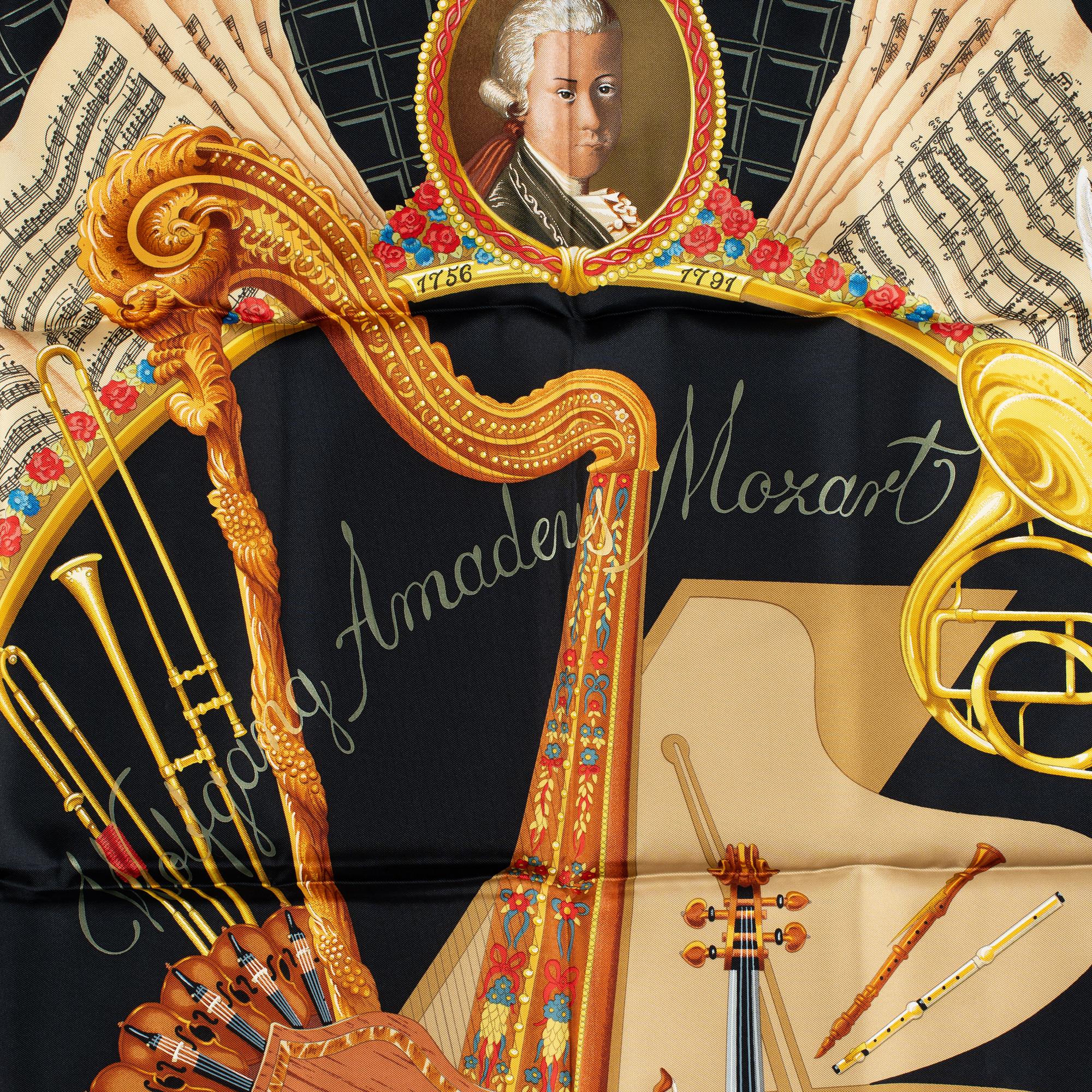 Hermès, scarf, "Hommage à Mozart".
