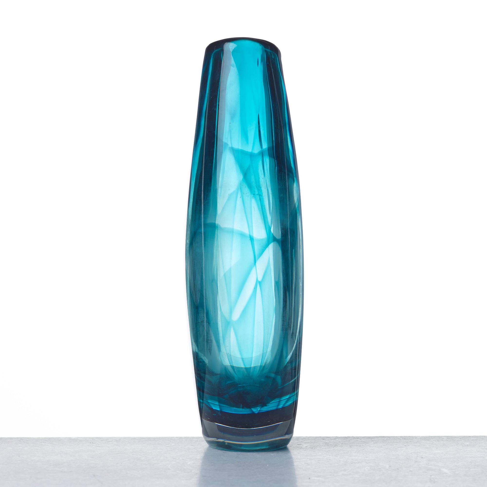 Vicke Lindstrand, a "Colora" glass vase, Kosta. Sweden 1960's.