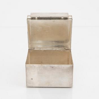 A Swedish 20th century sterling silver box mark of Lars Håkansson Malmö 1993 weight 2336 grams.